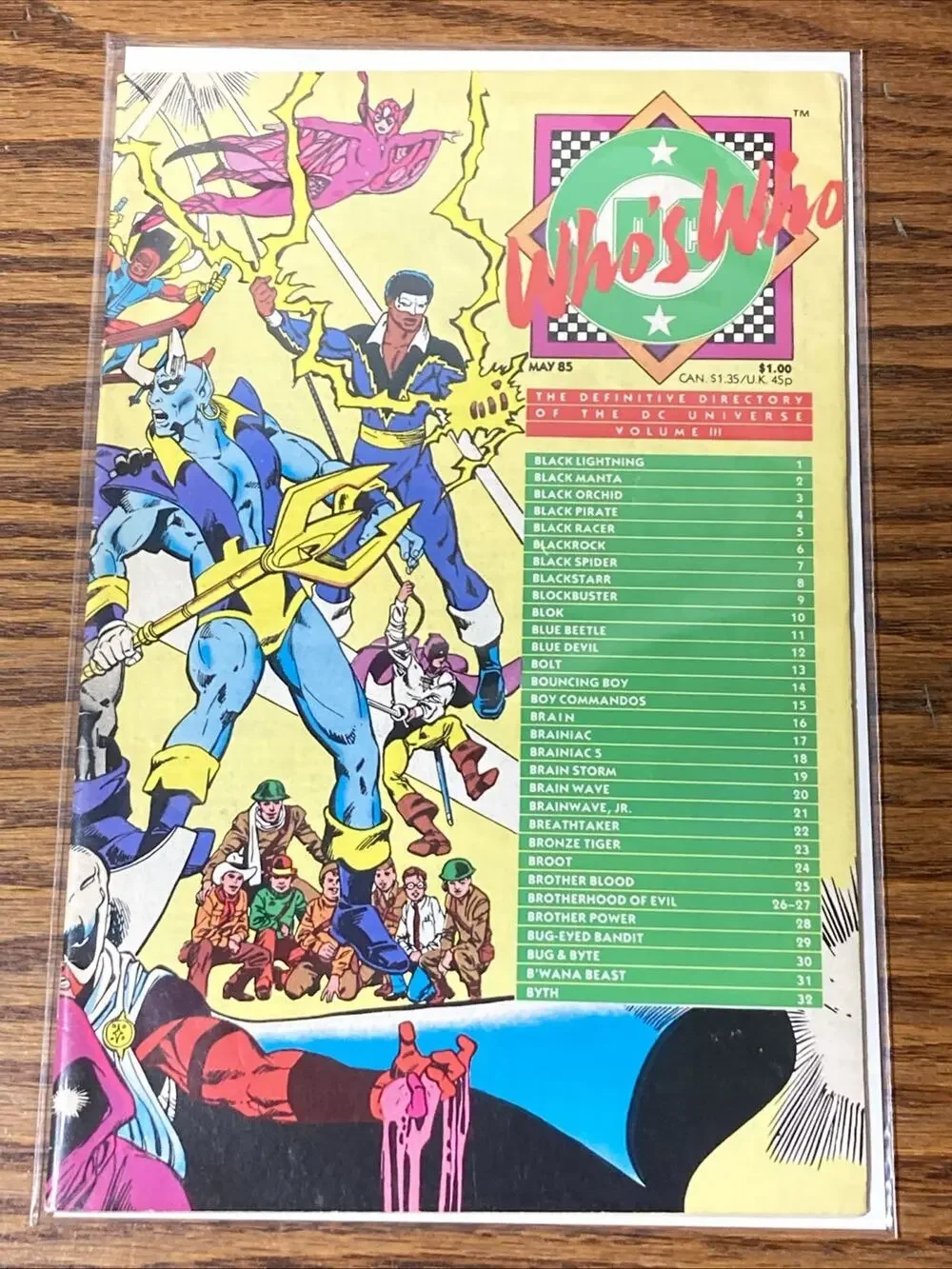 Whos Who The Definitive Directory of the DC Universe. Volume III May 1985.